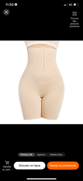 Culotte gainante taille haute