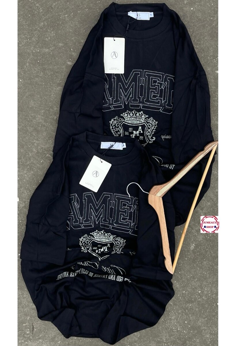 Pulls en coton noir unisexe