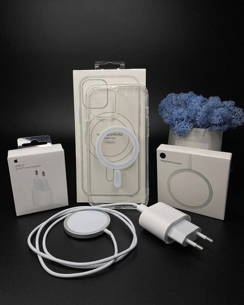 COMBO ( Wireless charger, magsafe case & charger head )