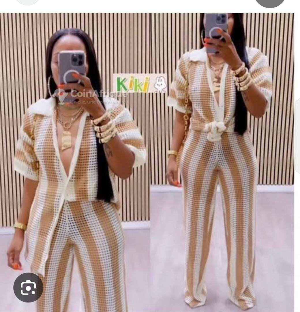 Ladies top and down available