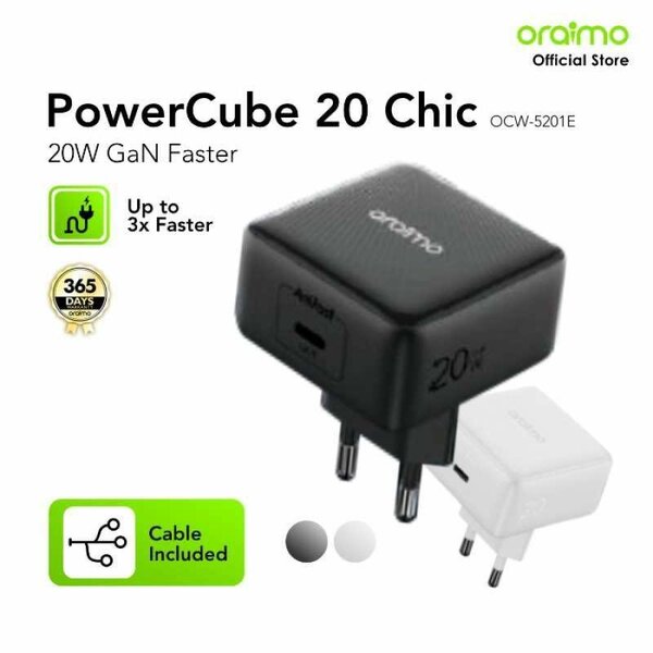 Chargeur Oraimo 20W GaN USB-C