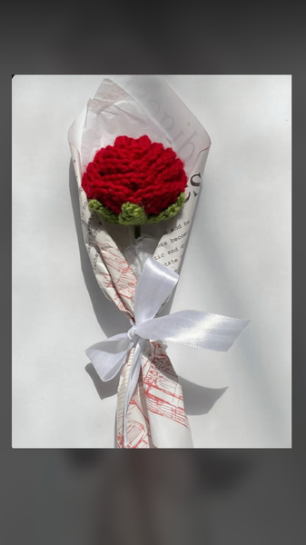 Fleurs en laine
