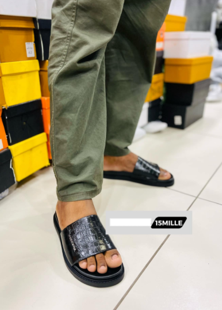 Tongs homme noir