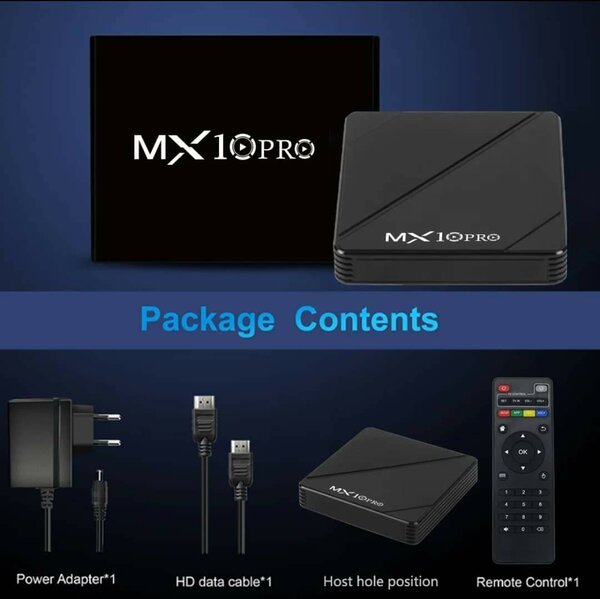 MX10 Pro 10K Android TV Box