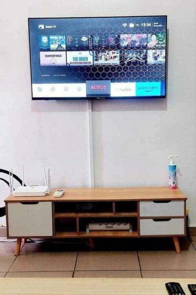 Meuble TV scandinave marron