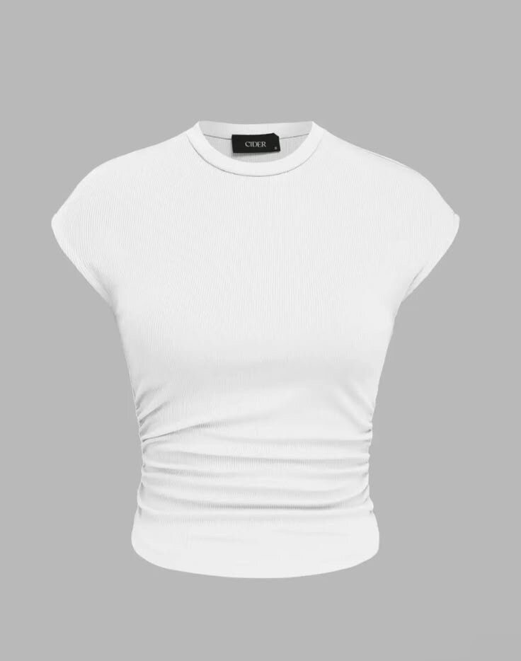 T-shirt blanc femme élégante