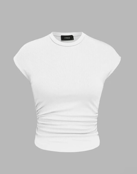 T-shirt blanc femme élégante