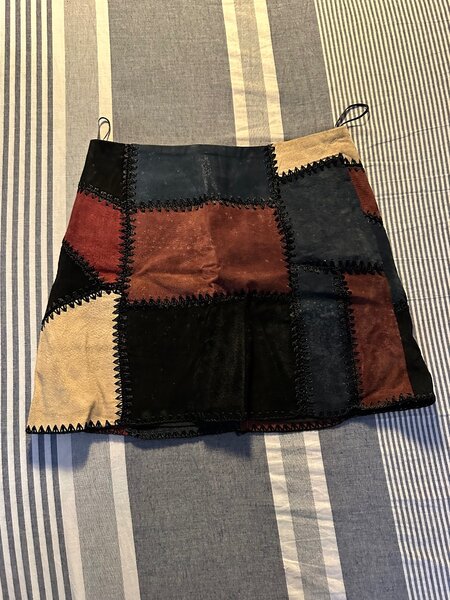 Jupe à grands carreaux multicolore