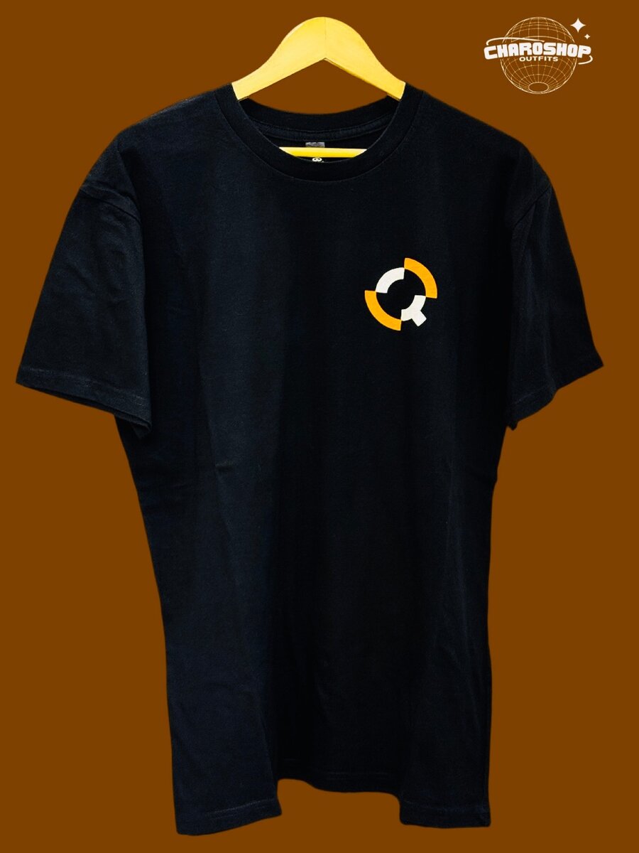 T-shirt Quattro noir unisexe