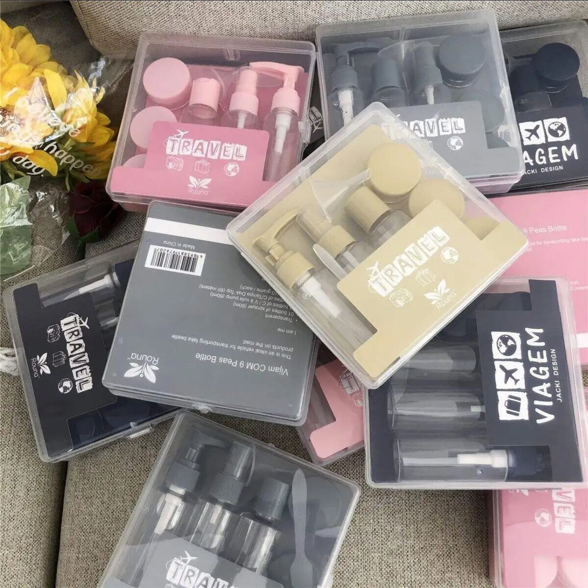 Travel containers