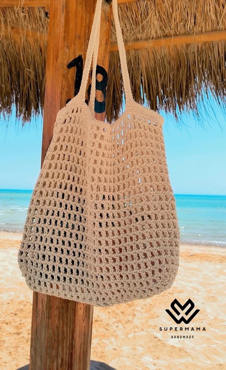 Sac de plage en crochet