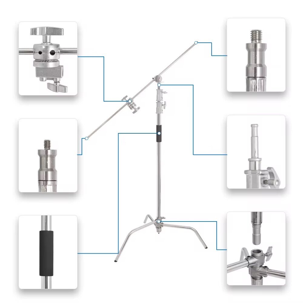 Trépied studio C-Stand réglable
