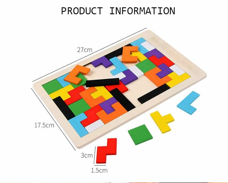 Puzzle TETRIS en bois