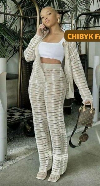 Ensemble crochet élégant femme
