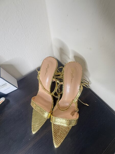 New Gold Heels in size 40