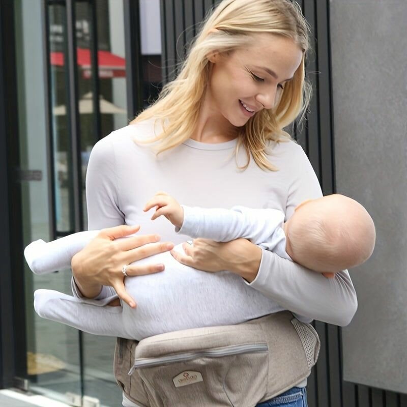 Porte-bébé ergonomique gris