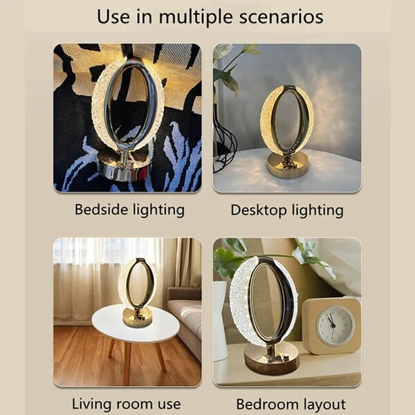 Lampe LED USB Tactile et Réglable, Luminaire Décoration