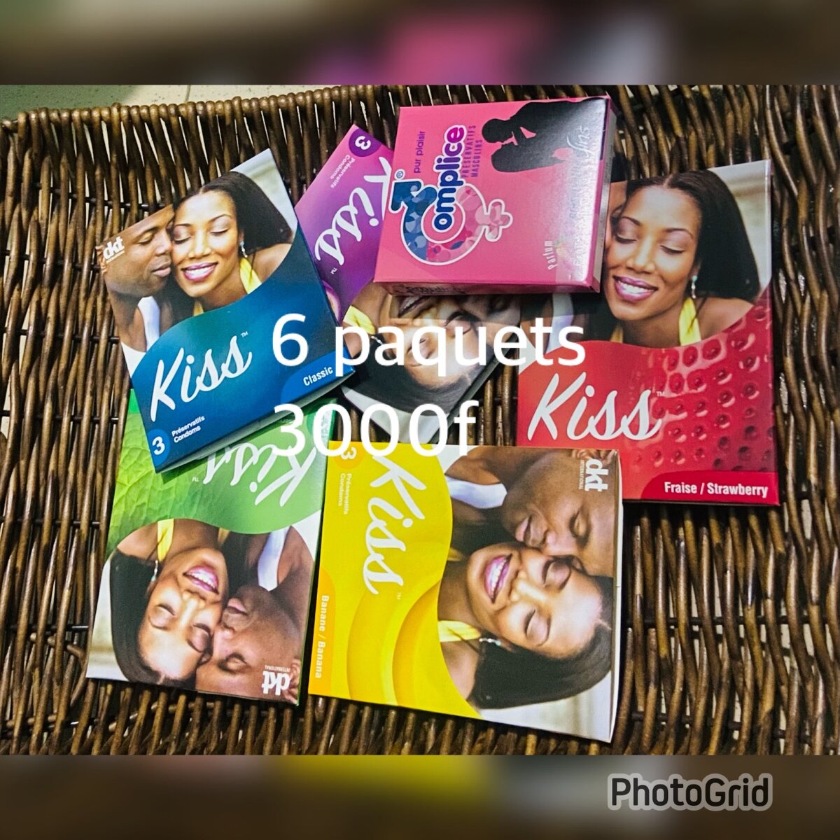 6 paquets de préservatifs