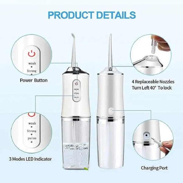 Hydropulseur dentaire portable