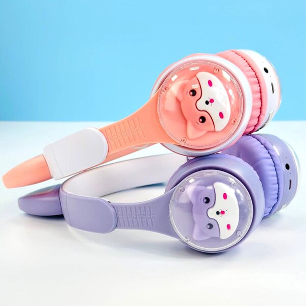 Casque Enfant QC-28T - Modèle 2025 - Lumineux oreilles Chat