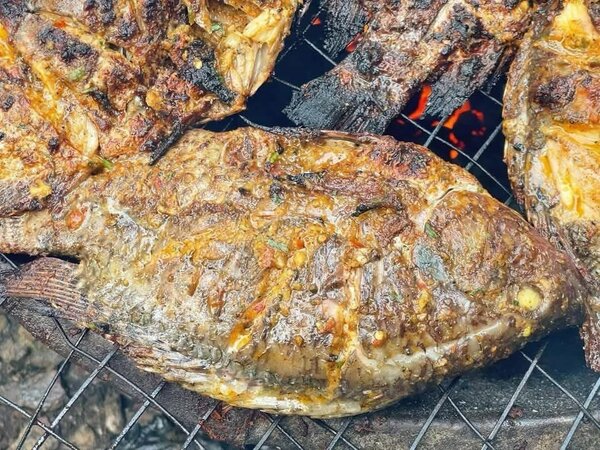 Poisson braisé