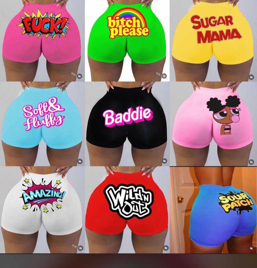 Bum shorts and bra