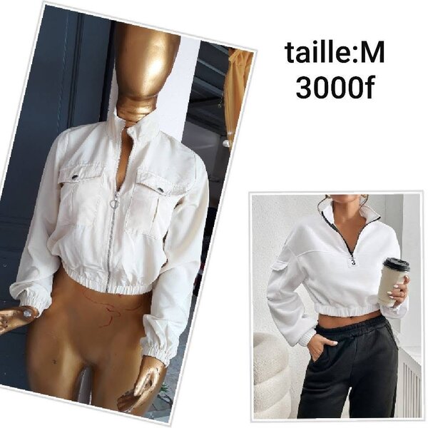 Veste blanche décontractée M