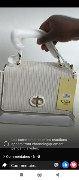 Sac à main élégant blanc