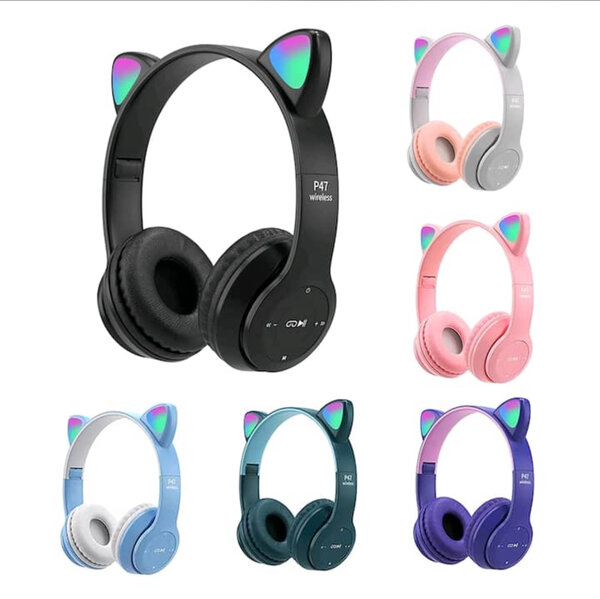 Cute Cat Ear Wireless Headphones