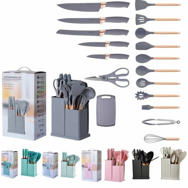 19 PIECES SILICON LADDLES SET