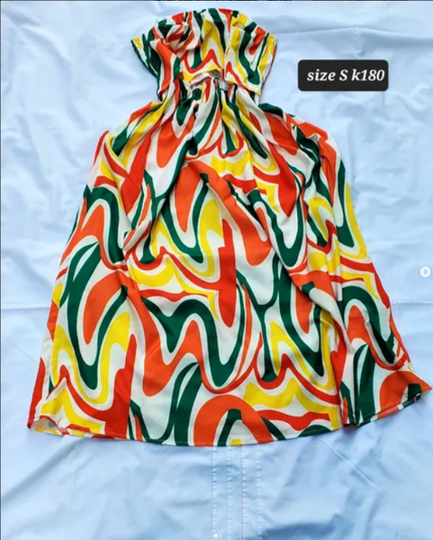 multi-colored dress