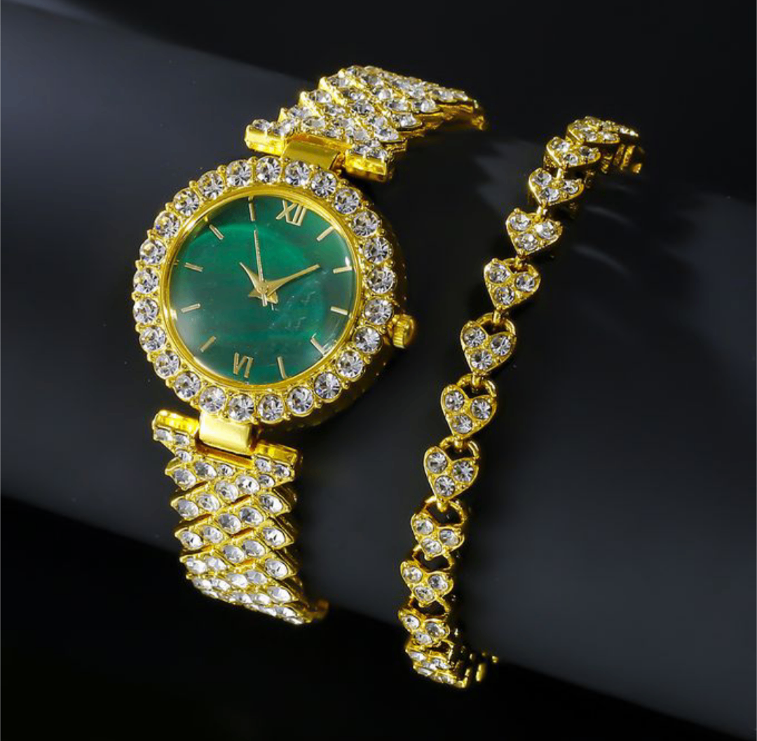 Montre à quartz femme or