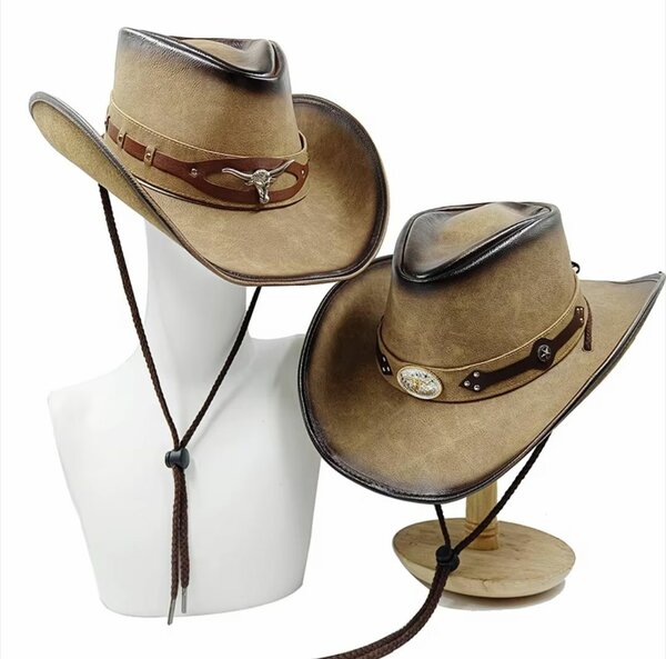 Leather cawboy cup