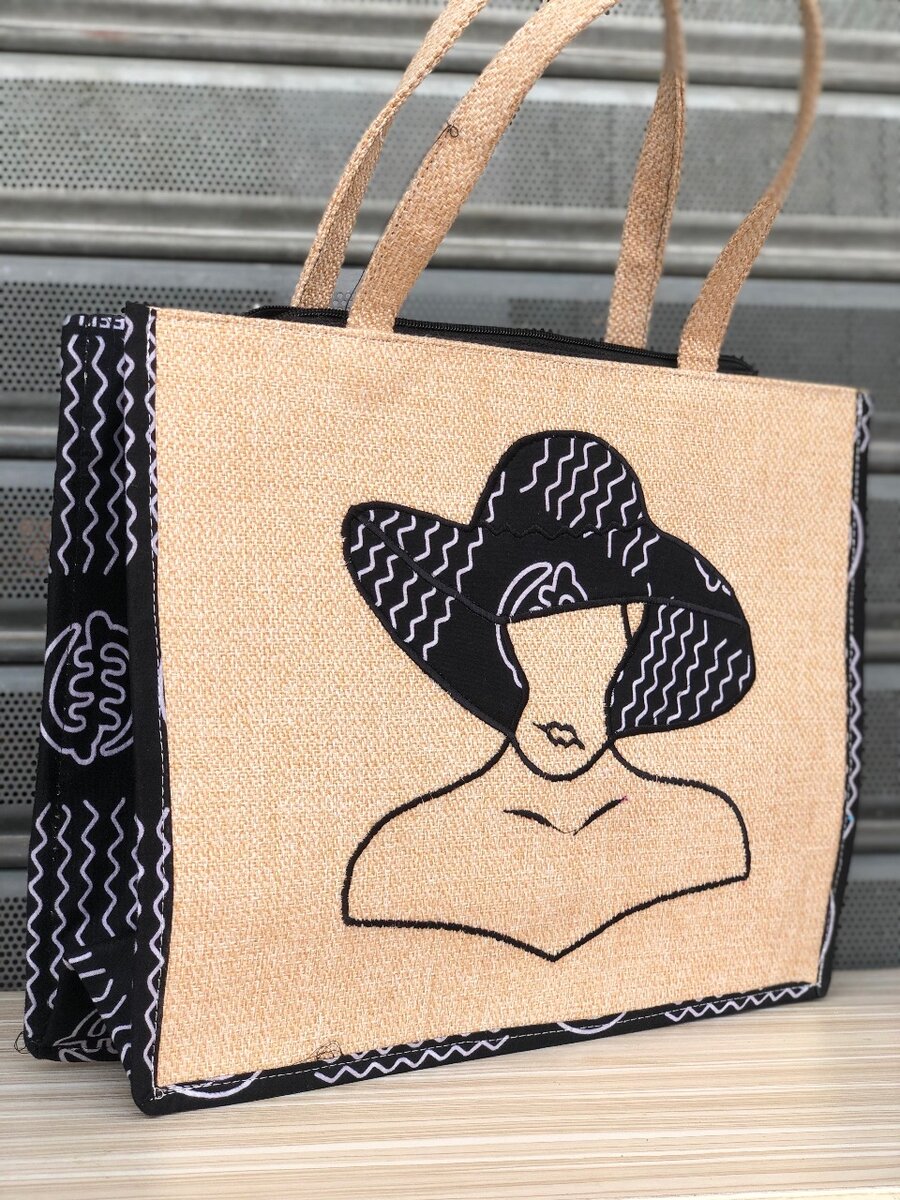 Sac cabas en toile bohème