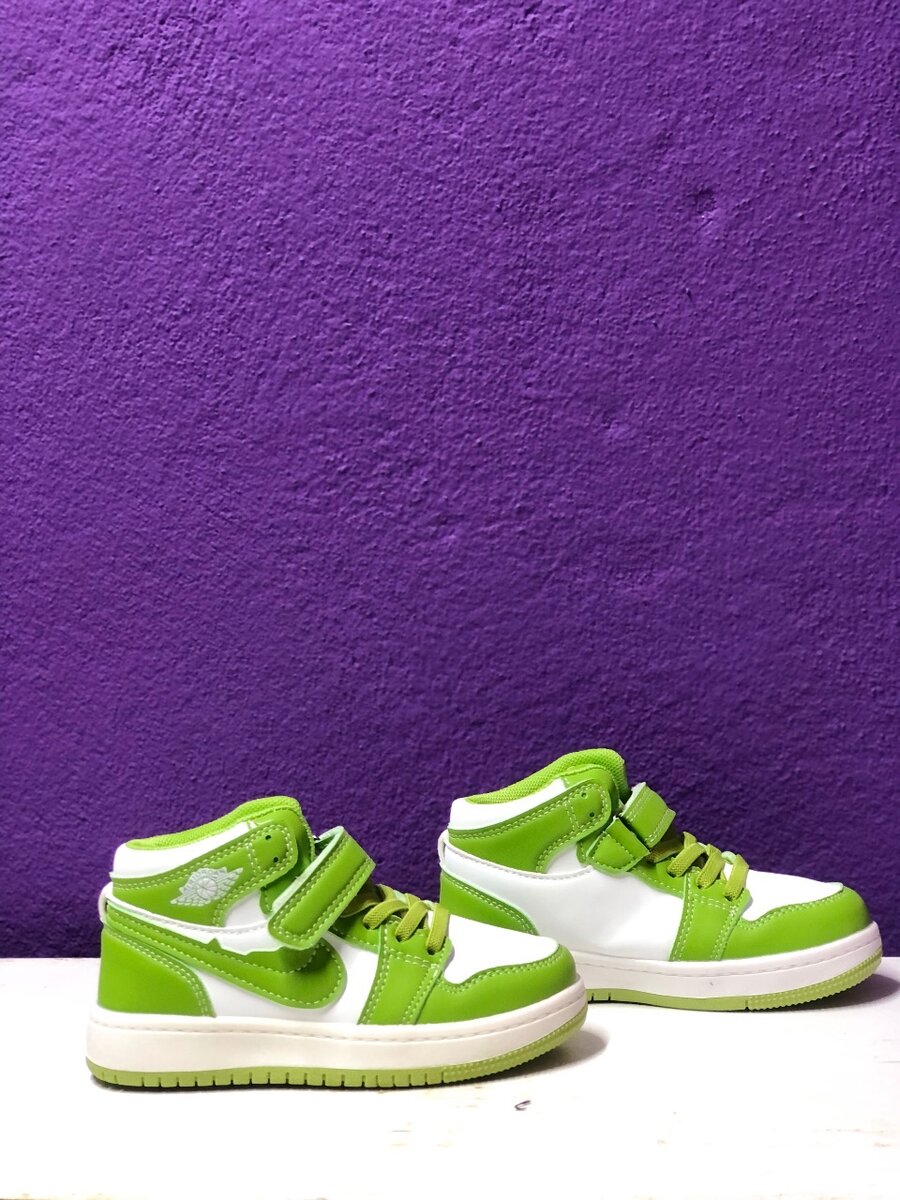 Baskets Enfant Vertes Mode