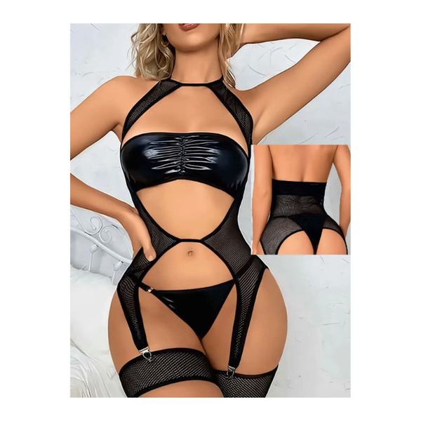 Ensemble sexy en dentelle noire