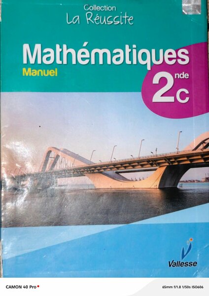 Manuel Mathématiques 2C Vallesse