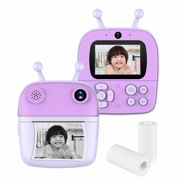 Kids Instant Print Camera Kids 1080P Digital Camera Dual Len