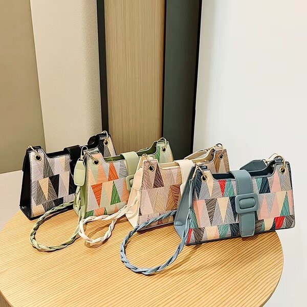 Sac à main coloré en bandoulière