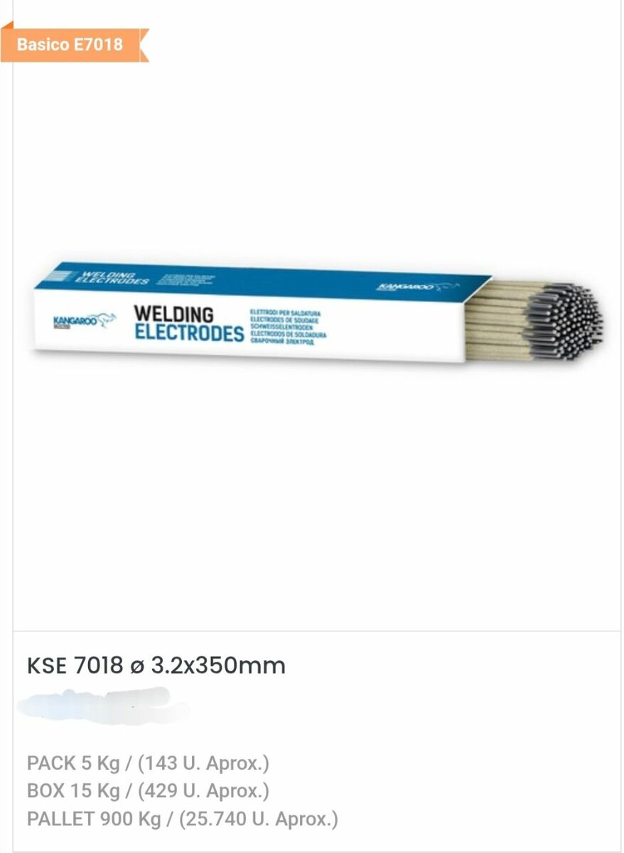 Électrodes de soudage KSE 7018