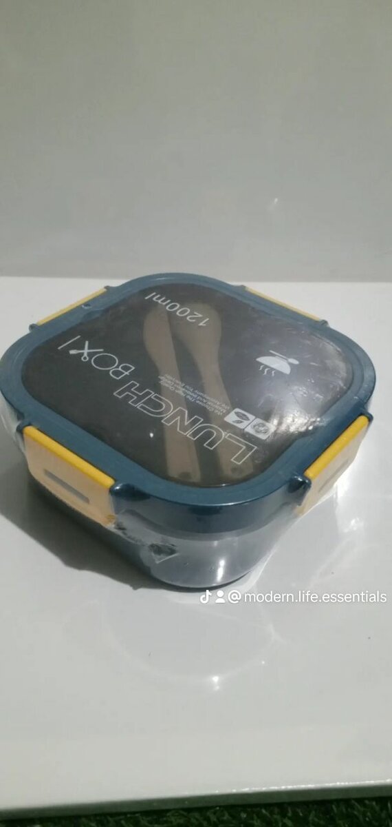 1200 ml rectangular lunch box ( 3 compartment )