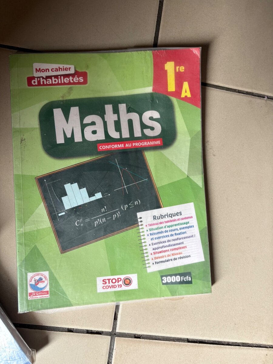 Cahier de Maths 1ère A
