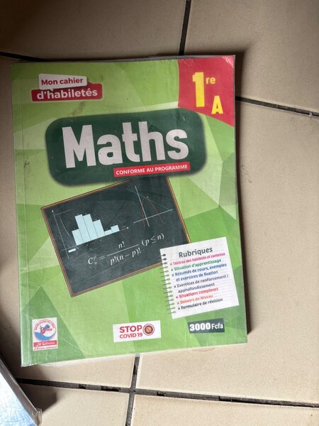 Cahier de Maths 1ère A