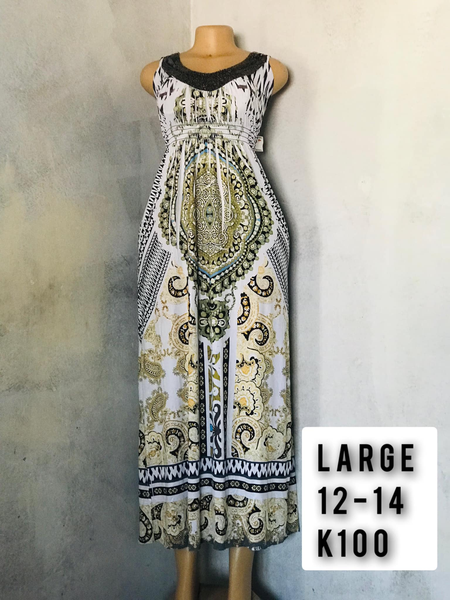 Robe blanc vert