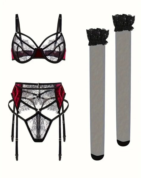Ensemble lingerie dentelle séduction