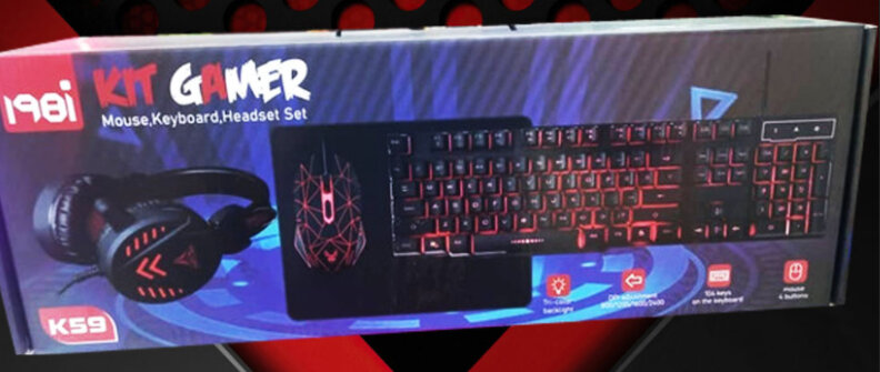 Kit Gaming Clavier Souris Casque