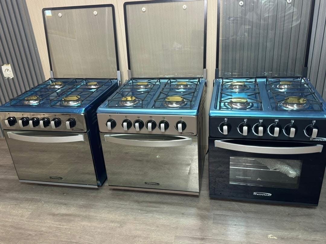 Cuisinière à gaz moderne inox