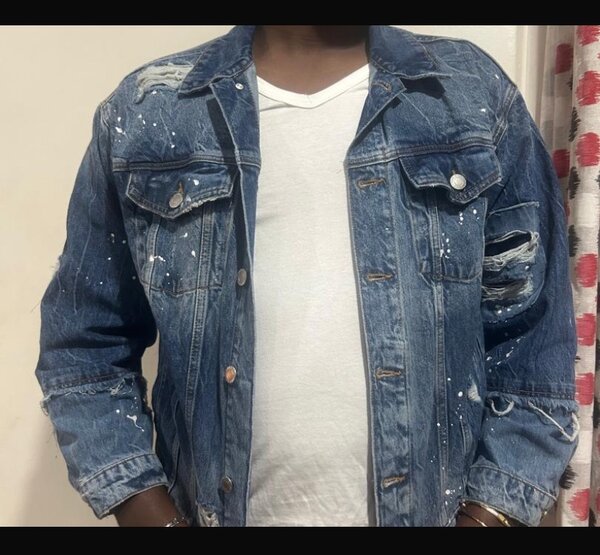 Veste en denim décontractée homme