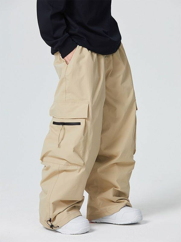 Pantalon cargo beige ample
