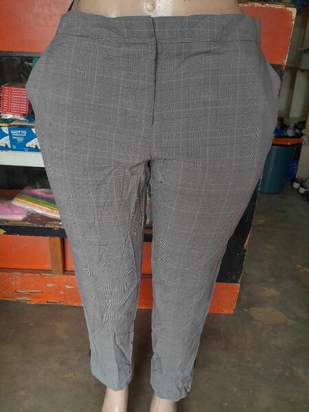 Chic pantalon tissu multicolore